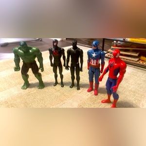 Action figures. 5 in great shape
